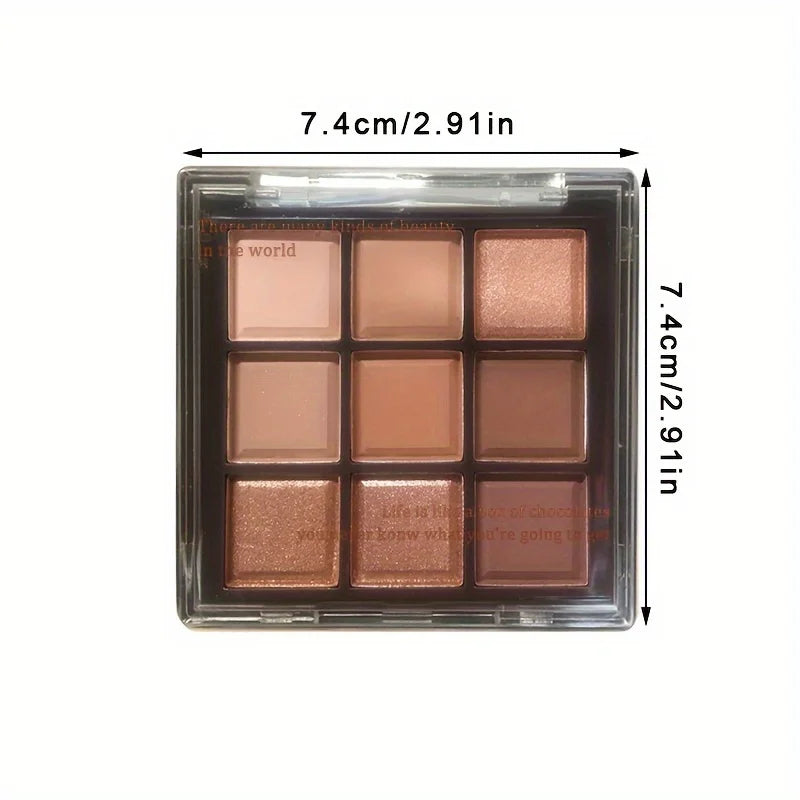 Paleta de Sombra Chocolate - 9 cores